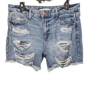 Celebrity Pink Womens Denim Shorts Size 9/29‎ Hi Rise Boyfriend Distressed
